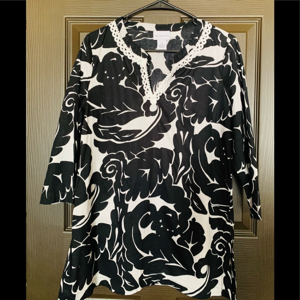 4/25 Liz Claiborne 100% cotton women blouse Small